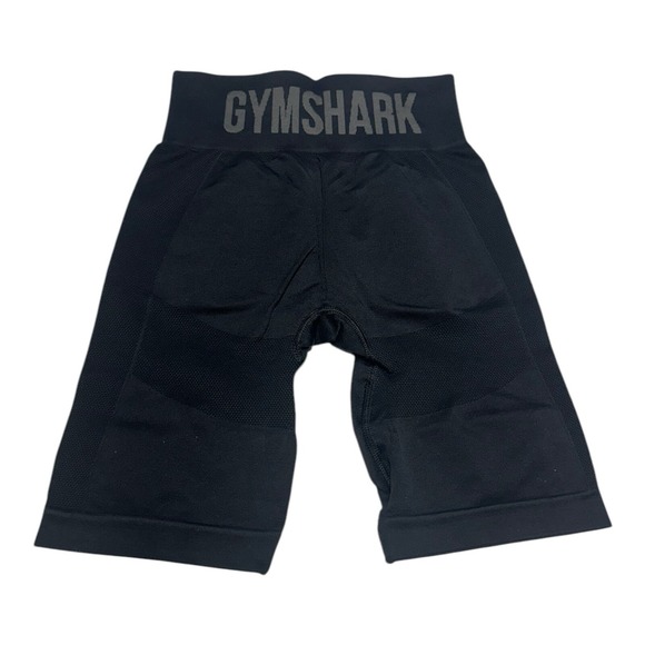 Gymshark‎ Flex Cycling Shorts Women's Small Stretch Biker Athletic Workout Black - Picture 2 of 6